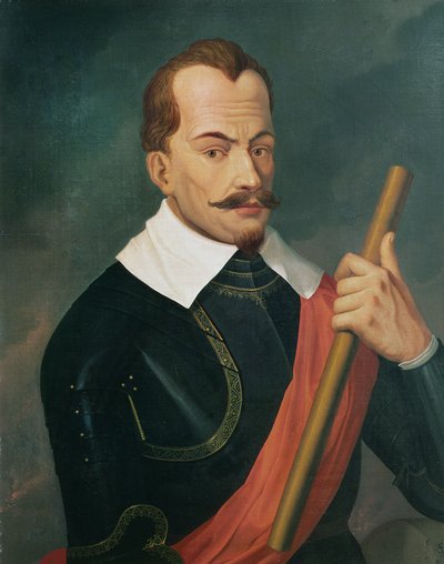 Portrait of Albrecht Wenzel Eusebius von Wallenstein, after a painting by Van Dyck by Ludwig Ferdinand Schnorr von Carolsfeld
